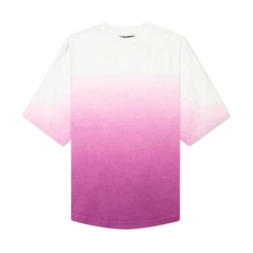 Gradient Overlogo T-shirt Palm Angels , Purple , Heren