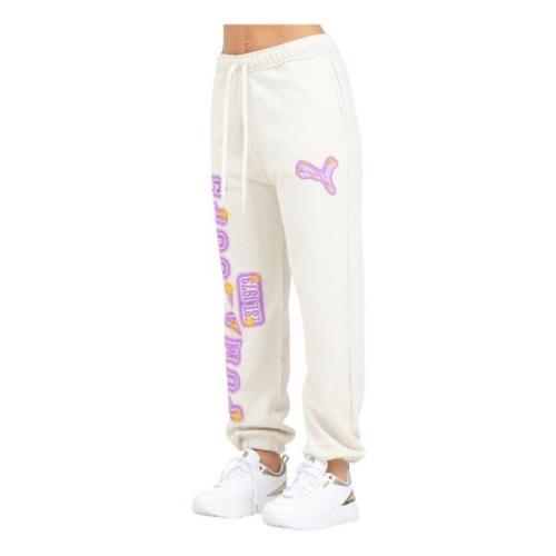 Sporty Arc-hitect Sparkle Beige Broek Puma , Beige , Dames