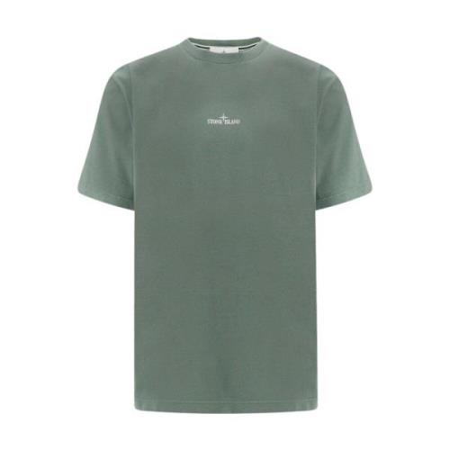 Kompas Logo T-shirt in 'Musk' Stone Island , Green , Heren