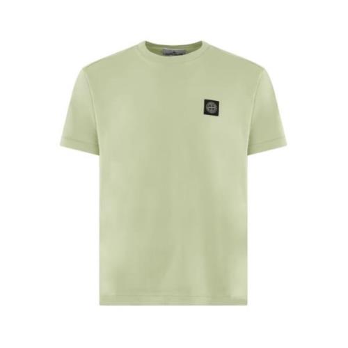 Borstlogo T-shirt in Pistache Stone Island , Green , Heren