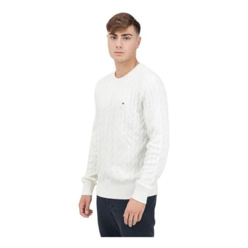 Retro-geïnspireerde witte trui Tommy Hilfiger , White , Heren