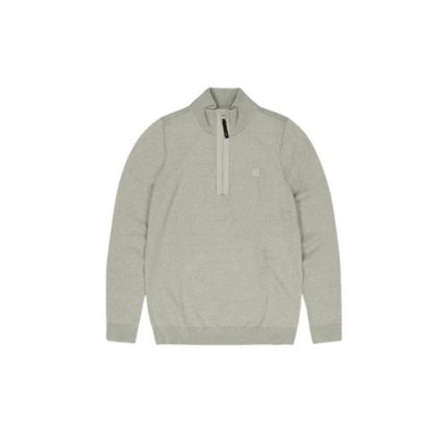 Groene Halfzip Sweater Stijlvol Comfort Butcher of Blue , Gray , Heren