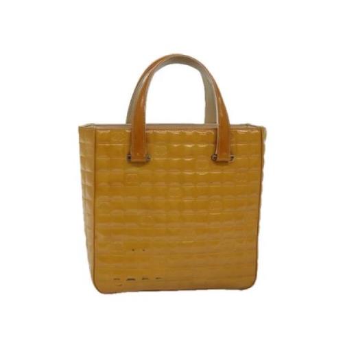 Pre-owned Fabric chanel-bags Chanel Vintage , Yellow , Dames