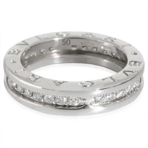 Pre-owned White Gold rings Bvlgari Vintage , Gray , Dames