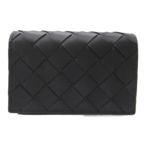 Pre-owned Leather wallets Bottega Veneta Vintage , Black , Dames