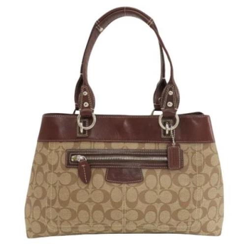 Pre-owned Canvas totes Coach Pre-owned , Brown , Dames