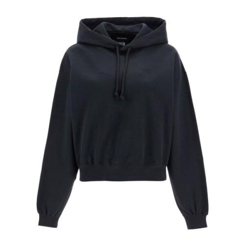 Boxy Hoodie met capuchon Y-3 , Black , Dames