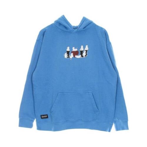 Love U Azure Hoodie Lange Mouw Ripndip , Blue , Heren