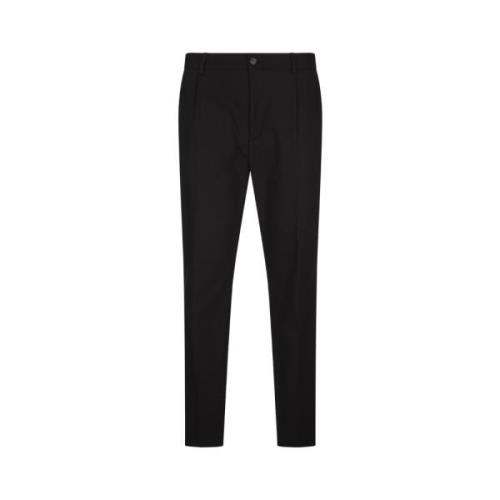 Slim Fit Chino Broek Hugo Boss , Black , Heren