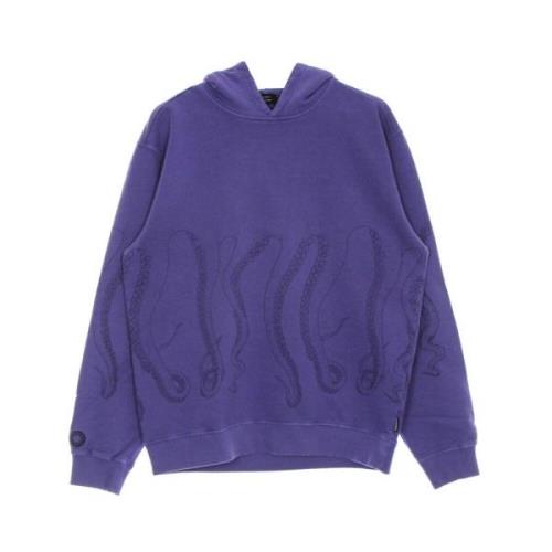 Amethist Geverfde Lichtgewicht Hoodie Heren Octopus , Purple , Heren