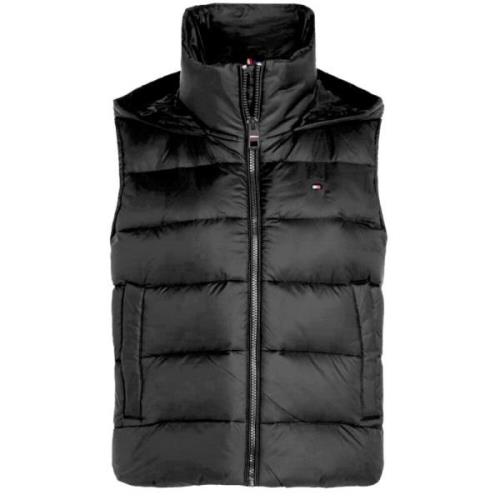 Zwarte Lichtgewicht Pufferjas Tommy Hilfiger , Black , Heren