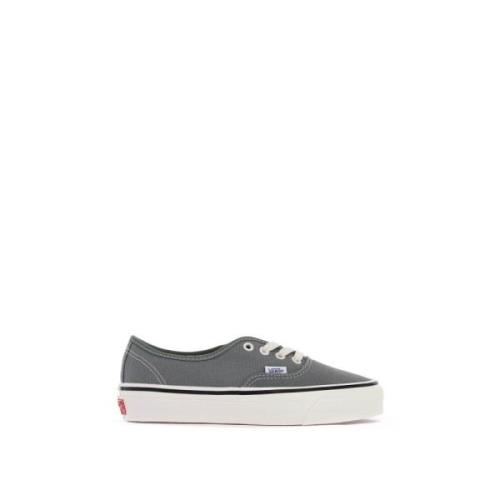 Canvas Sneaker met Contrasterende Stiksels Vans , Green , Dames