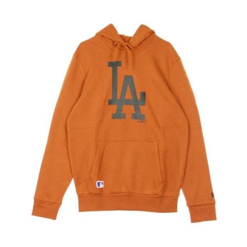 Seizoensgebonden Teamlogo Hoody Heren Hoodie New Era , Orange , Heren