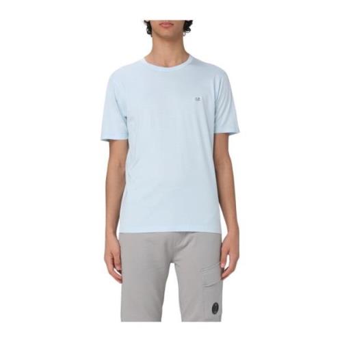 Blauw Katoen Regular Fit T-Shirt C.p. Company , Blue , Heren