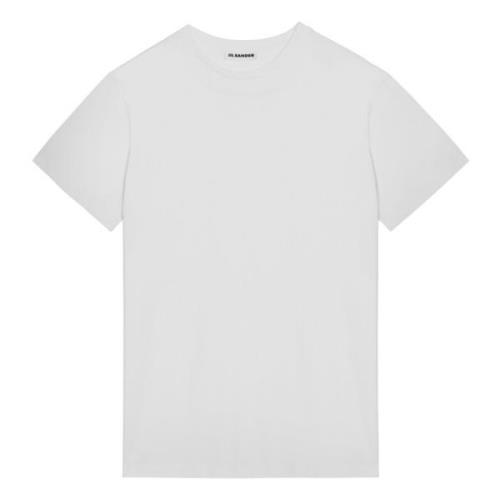 Korte mouwen ronde hals T-shirt Jil Sander , White , Heren