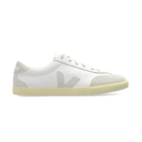 Natuurlijk Leren Sneakers Veja , White , Dames