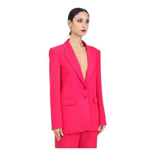 Fuchsia Blazer Essential Collection Patrizia Pepe , Pink , Dames