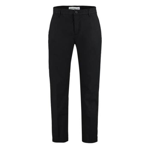 Chino Broek met Zakken en Leer Department Five , Black , Heren