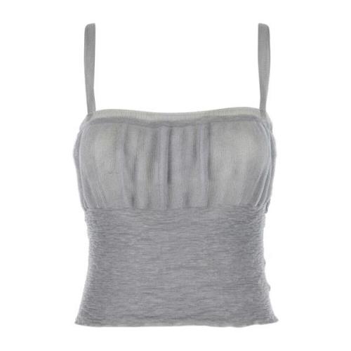 Glanzende Polyester Top Gimaguas , Gray , Dames