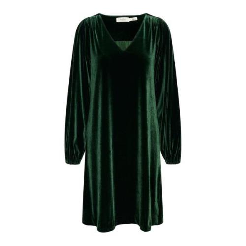 Elegante Sycamore Jurk met V-Hals Part Two , Green , Dames