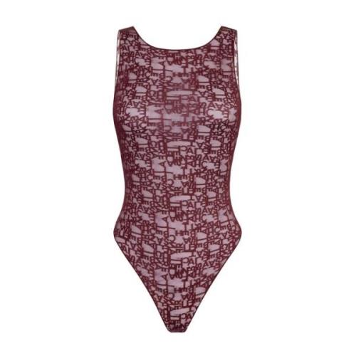 Bordeaux Top voor Vrouwen Elisabetta Franchi , Red , Dames