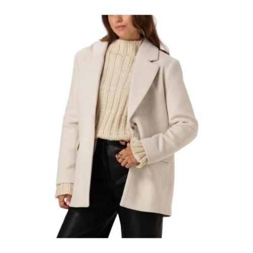 Elegante beige jas voor stijlvolle vrouwen Notre-v , Beige , Dames