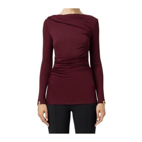 Bordeaux Truien voor Vrouwen Elisabetta Franchi , Red , Dames