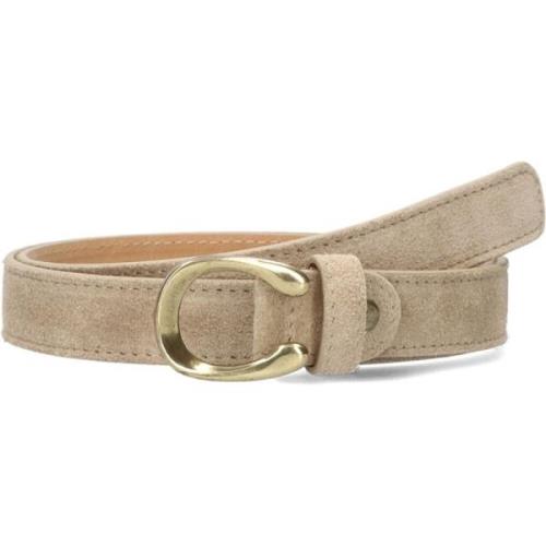 Cece Leren Riem Notre-v , Beige , Dames