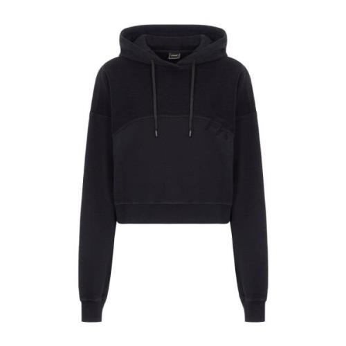 Cropped hoodie F**k , Black , Dames