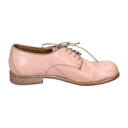 Elegante Vintage Leren Damesschoenen Moma , Pink , Dames