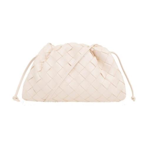 Mini Schoudertas met Intrecciato Weefsel Bottega Veneta , Pink , Dames