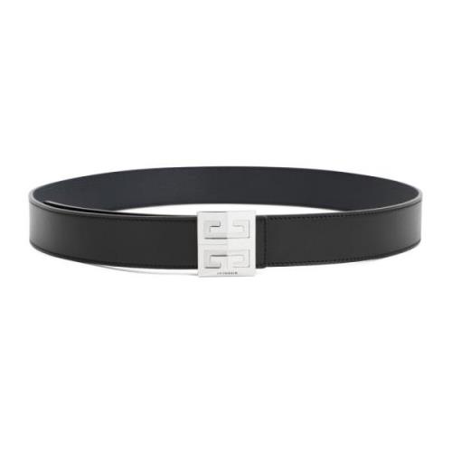 Zwarte Omkeerbare Riem met 4G Gesp Givenchy , Black , Heren