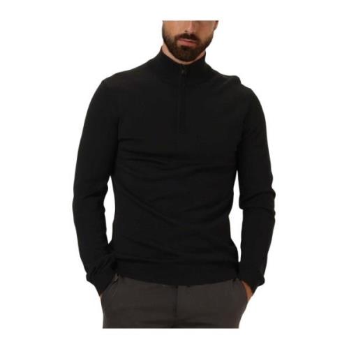 Elegante Zwarte Coltrui Hugo Boss , Black , Heren