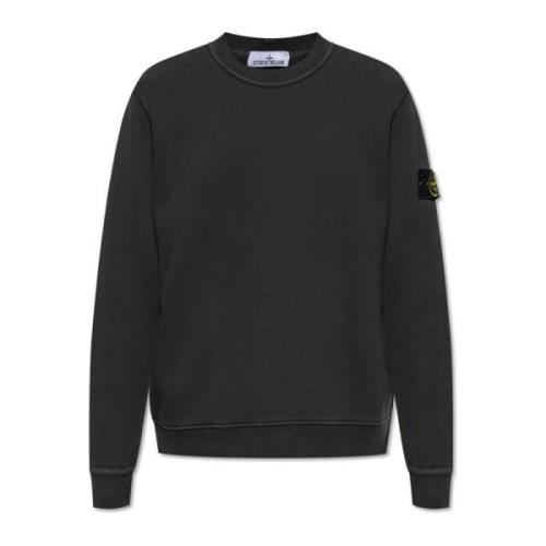 Sweatshirt met logo Stone Island , Gray , Heren