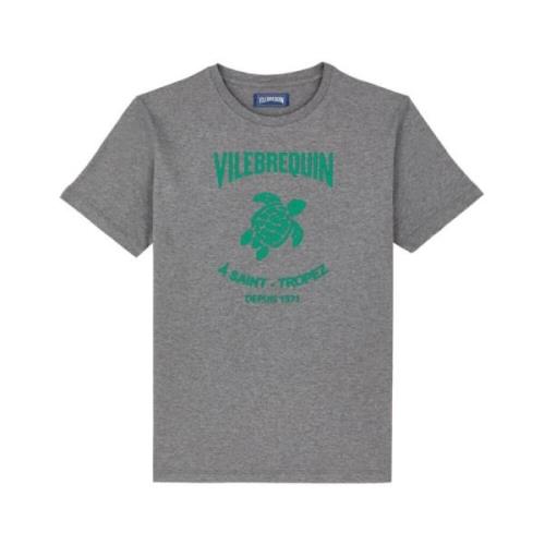 T-shirt van katoen met logoprint voor heren Vilebrequin , Gray , Heren