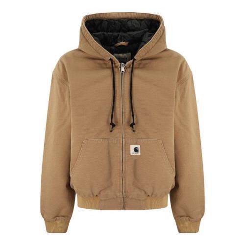 Katoenen bomberjack met capuchon Carhartt Wip , Beige , Dames