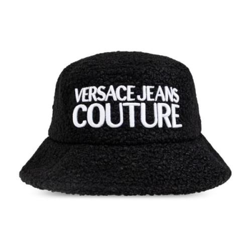 Pet met geborduurd logo Versace Jeans Couture , Black , Heren