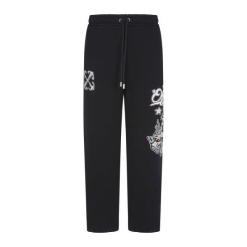 Zwarte Dragon Sweatpants Multicolor Off White , Black , Heren