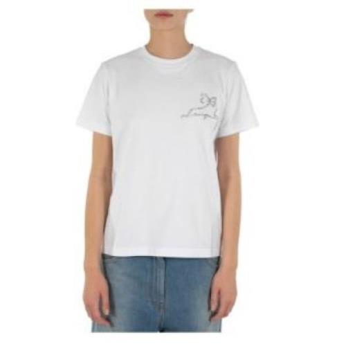 Stijlvolle T-shirts en Polos Msgm , White , Dames