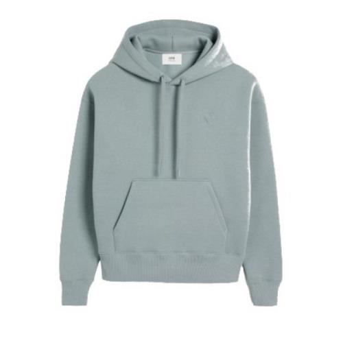 Hart Hoodie - Blauwe Klei Ami Paris , Blue , Heren