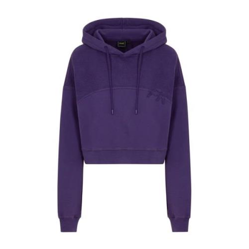 Cropped hoodie F**k , Purple , Dames