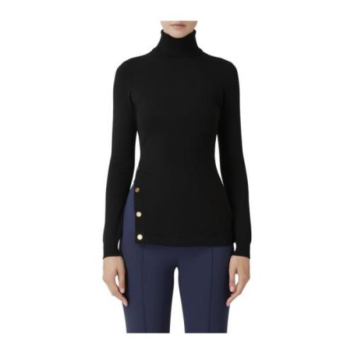 Zwarte Truien voor Vrouwen Elisabetta Franchi , Black , Dames