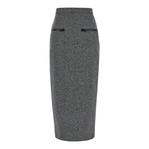 Grijze Rok Gonna/Skirt Msgm , Gray , Dames