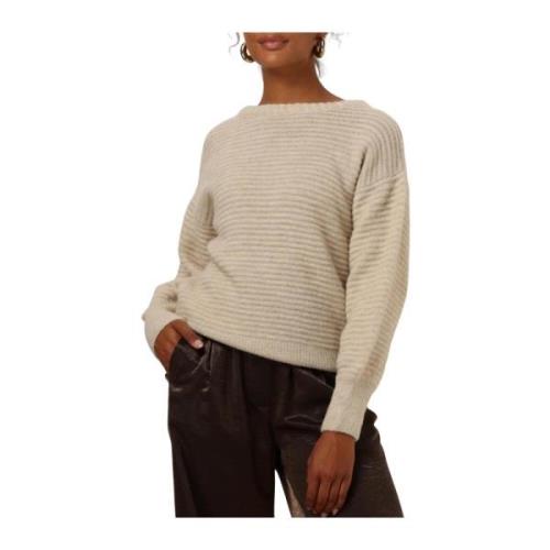 Sand Carry Sweater Casual Chic Look Est'Seven , Beige , Dames