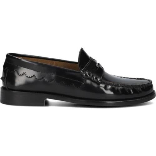 Zwarte Leren Loafers voor Dames Toral , Black , Dames