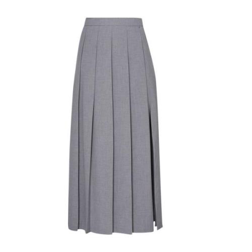 Geplooide Grijze Rok Kuitlengte Liu Jo , Gray , Dames