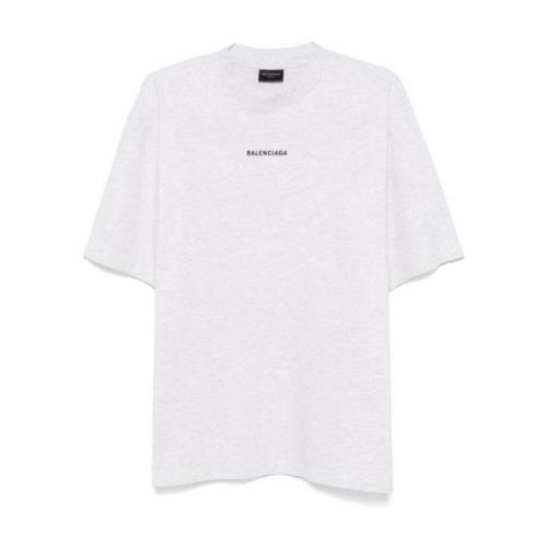 Licht Heather Grey T-shirt Balenciaga , White , Heren