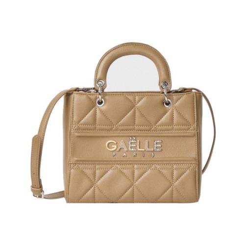 Bruine leren crossbody tas elegant stijlvol Gaëlle Paris , Brown , Dam...