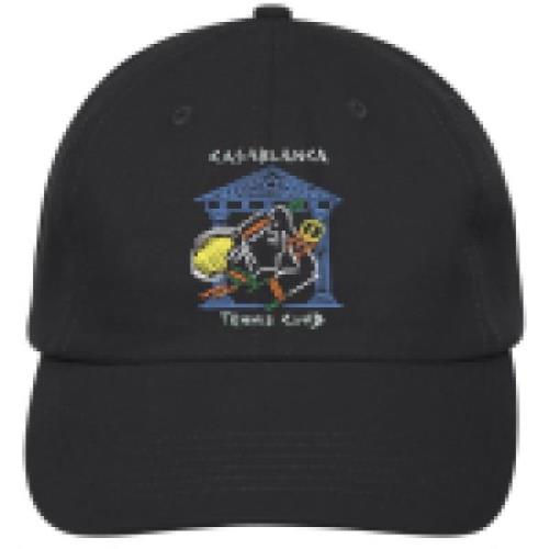 Geborduurde Tennis Club Pet Casablanca , Black , Heren