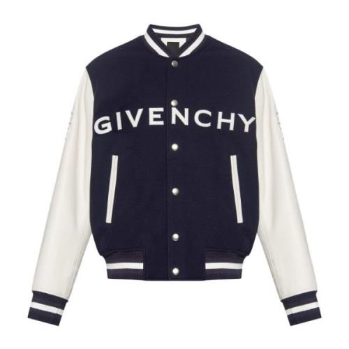 Bomberjack met logo Givenchy , Blue , Heren